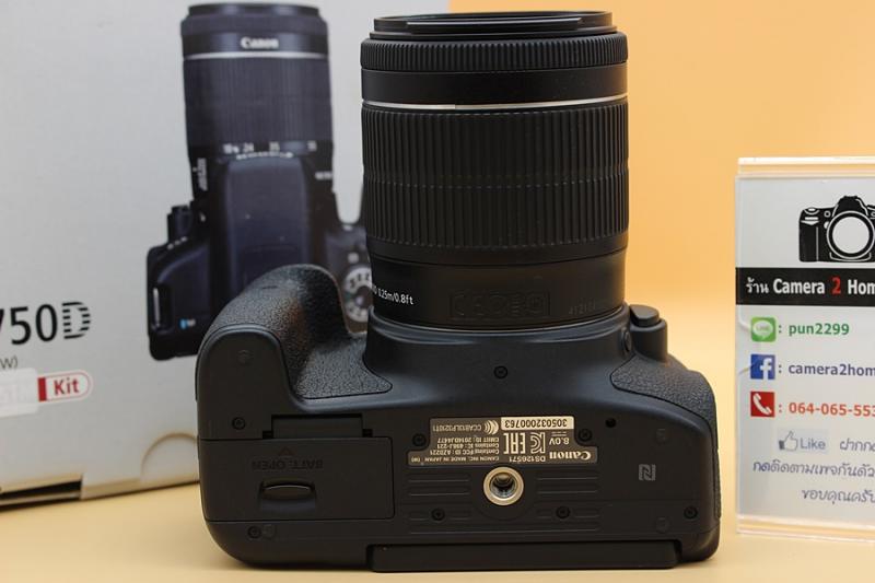 ขาย Canon 750D + Lens EF-S 18-55mm IS STM อดีตประกันร้าน สภาพสวย ชัตเตอร์ 5,xxx รูป เมนูไทย จอปรับหมุนได้ มีwi-fiในตัว อุปกรณ์ครบกล่อง